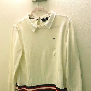 Tommy Hilfiger Sweater with button up underneath